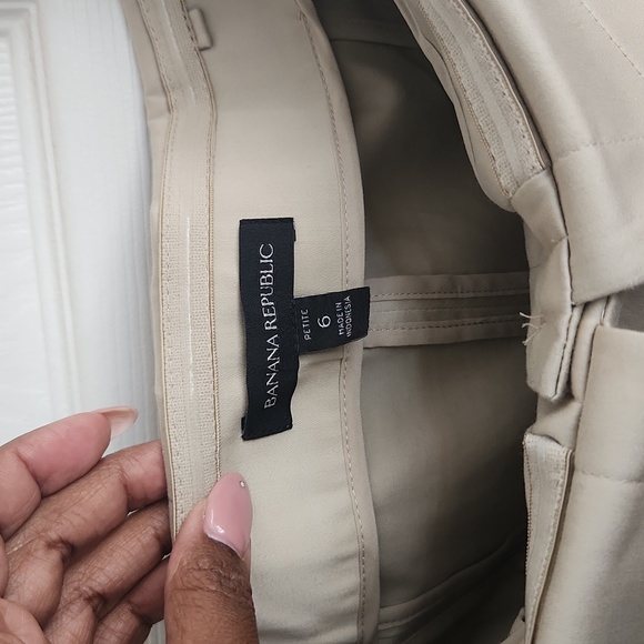 Banana Republic Dress!! 6 petite, khaki - Picture 2 of 4